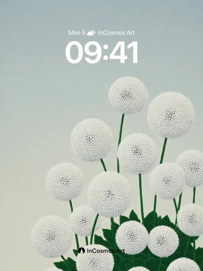 Serenity Sphere Wallpaper with Dandelion Whispers