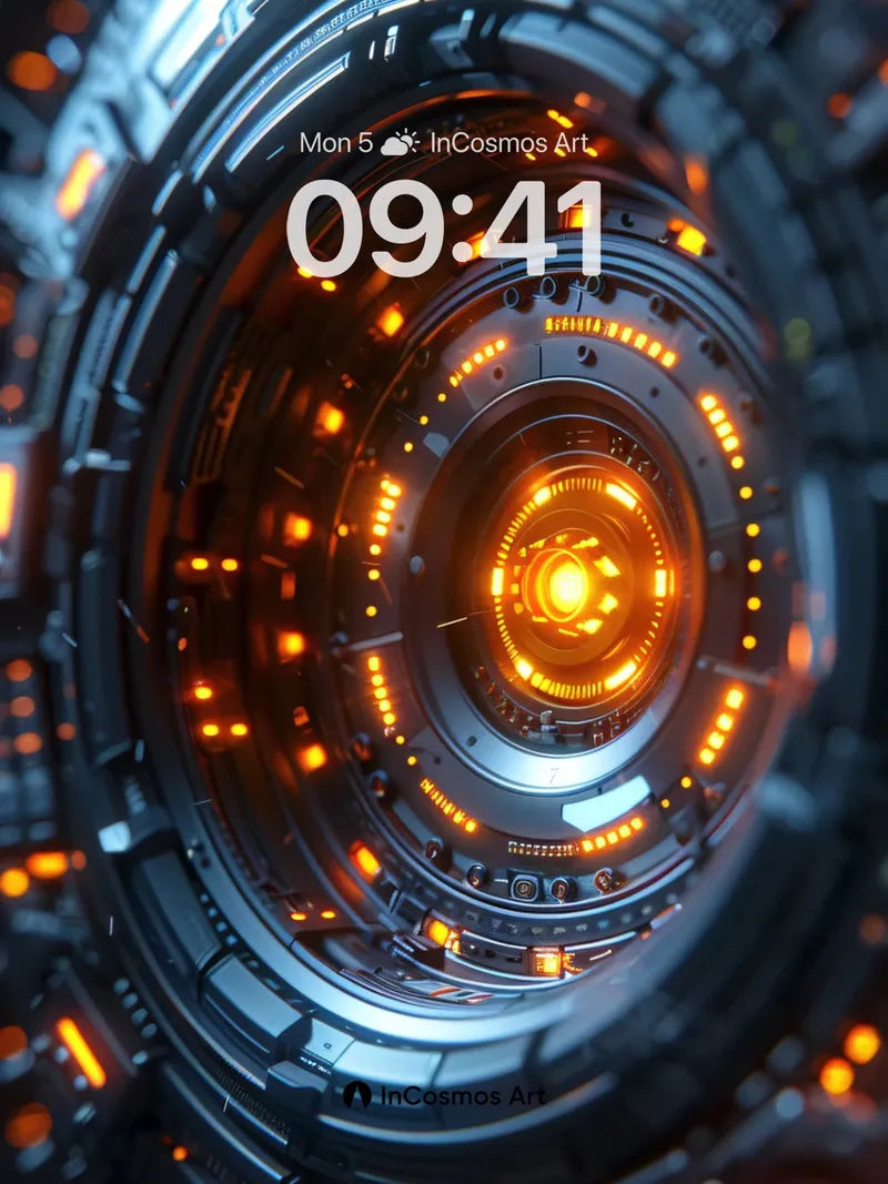 Futurist Core Wallpaper with Pulse Lights