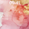 Luminous Bloom Wallpaper with Gold Veins wallpaper for iPhone, iPad & Mac