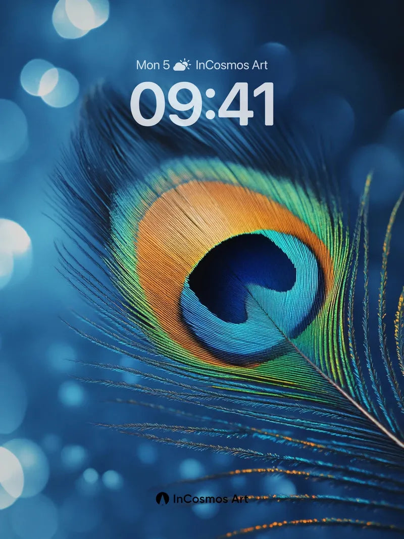 Iridescent Eye Wallpaper with Celestial Bokeh