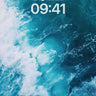 Turquoise Fury Wallpaper with Foaming Currents wallpaper for iPhone, iPad & Mac