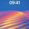 Neon Dune Wallpaper with Light Ripples wallpaper for iPhone, iPad & Mac