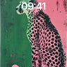 Neon Divide Wallpaper with Cheetah Silhouette wallpaper for iPhone, iPad & Mac