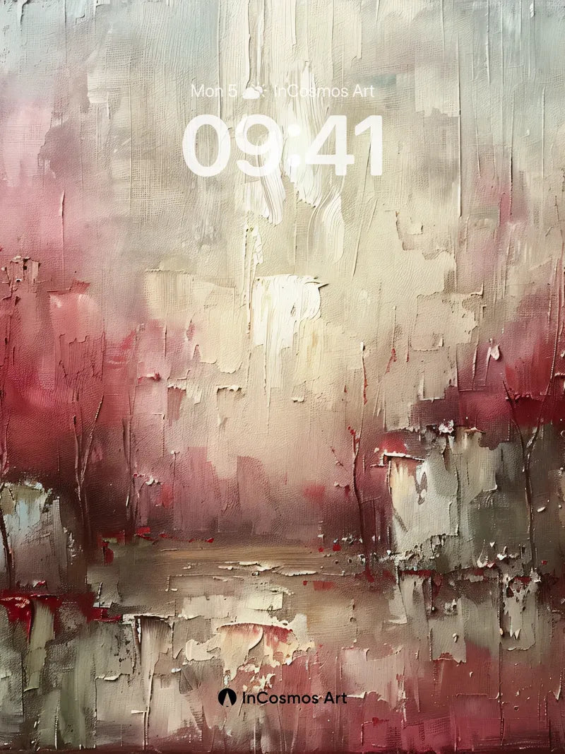 Muted Reverie Abstract Wallpaper with Textured Depth wallpaper for iPhone, iPad & Mac