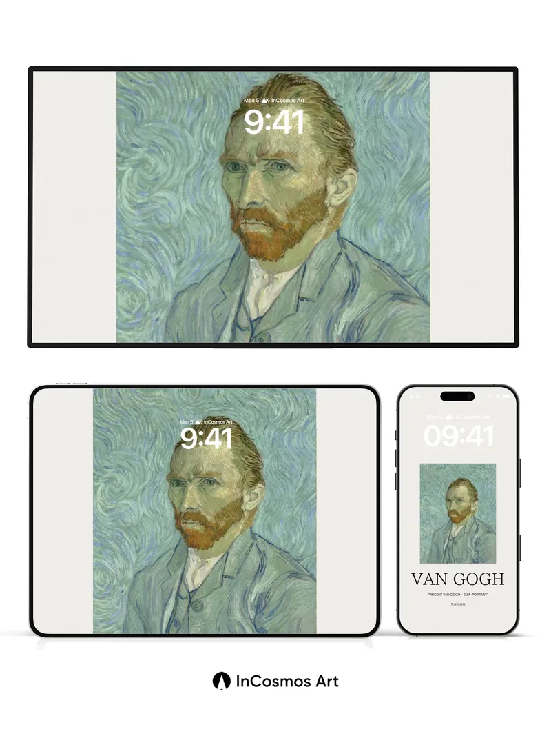 Whirlwind Gaze Wallpaper with Van Gogh's Soul