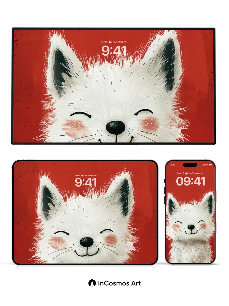 Serene Fox Wallpaper with Whiskered Warmth