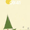 Serenity Sail Wallpaper with Sunlit Stillness wallpaper for iPhone, iPad & Mac