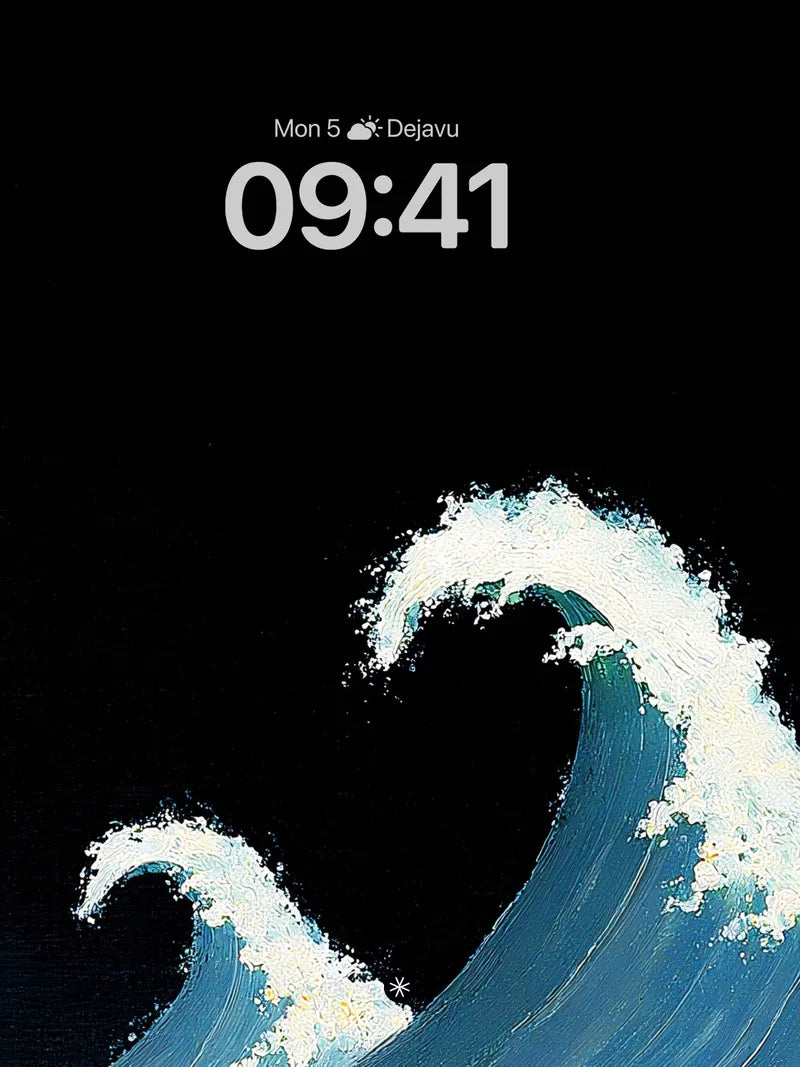 Cerulean Crest Wallpaper