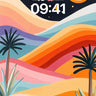 Cosmic Dunes Wallpaper with Starlit Waves wallpaper for iPhone, iPad & Mac