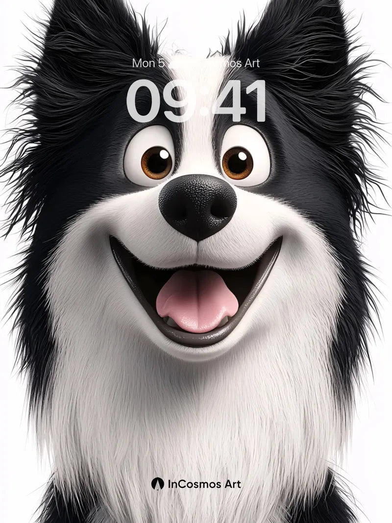 Joyful Furry Portrait Wallpaper with Animated Smile wallpaper for iPhone, iPad & Mac