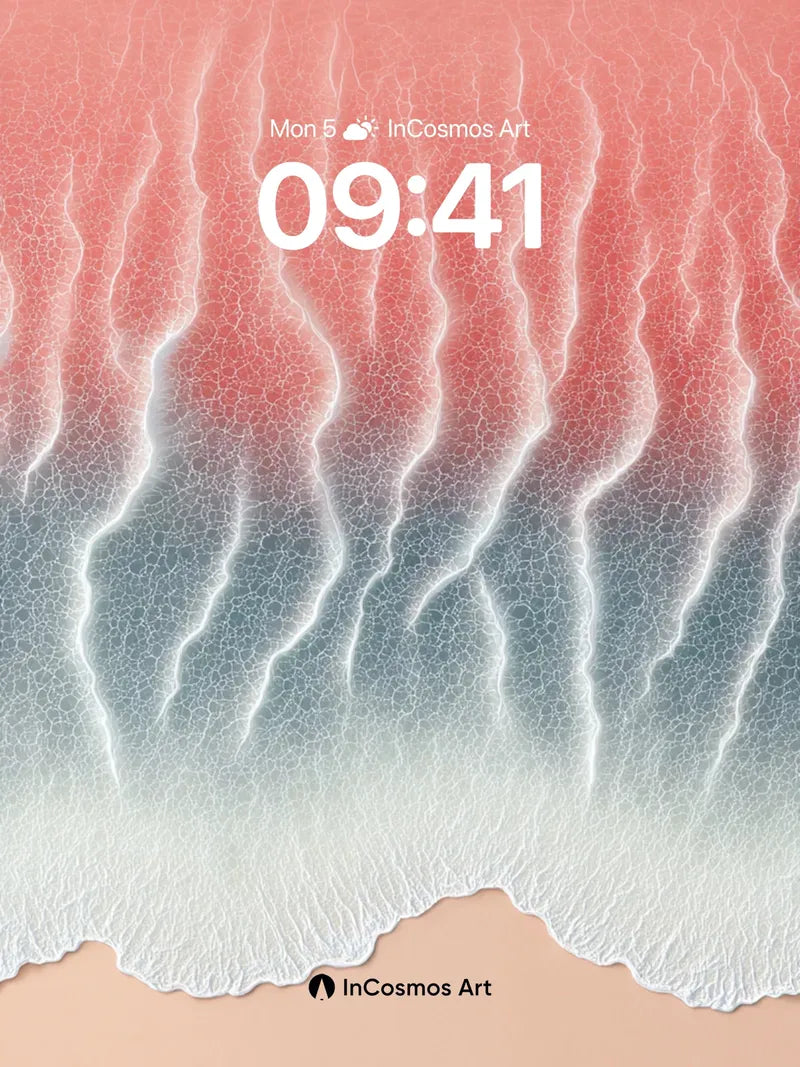 Serenity Wave Wallpaper with Cracked Light Veins wallpaper for iPhone, iPad & Mac