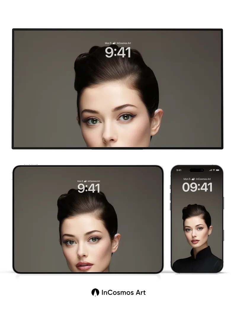 Silken Shadow Wallpaper with Haute Couture Edge