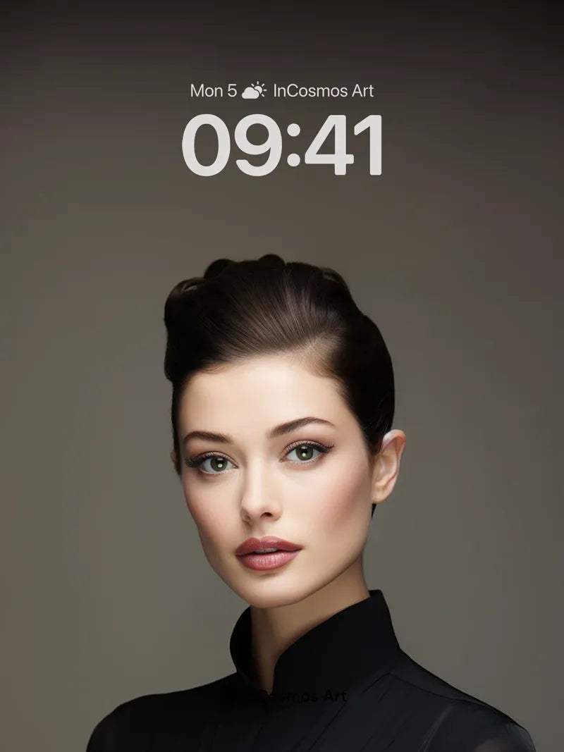 Silken Shadow Wallpaper with Haute Couture Edge