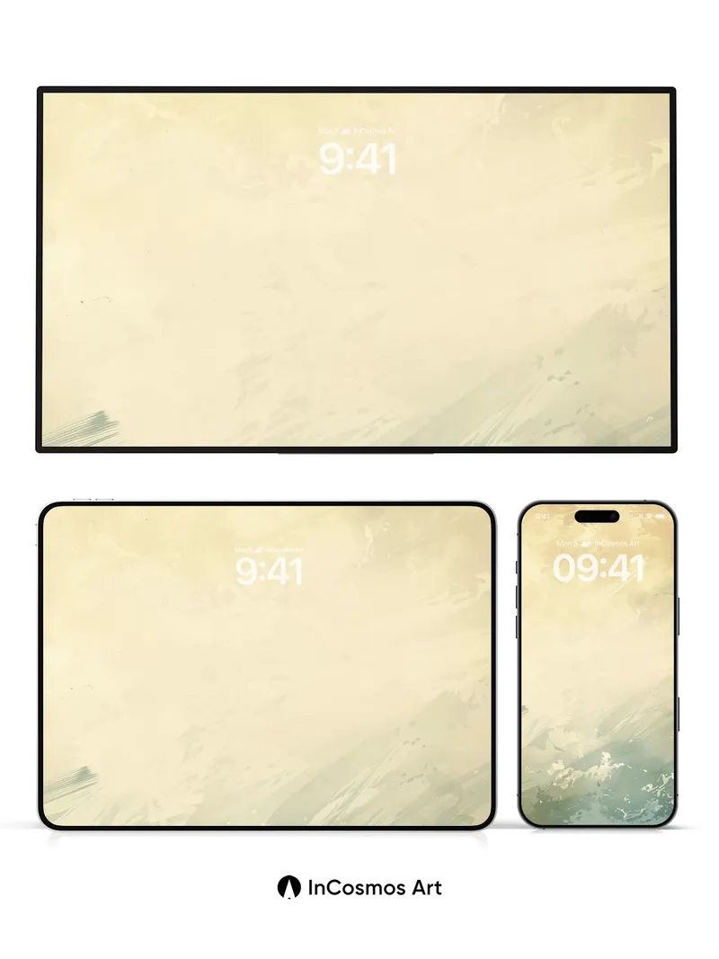 Soft Haze Wallpaper with Ethereal Brushstrokes