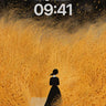 Whispering Gold Wallpaper with Van Gogh Swirls wallpaper for iPhone, iPad & Mac