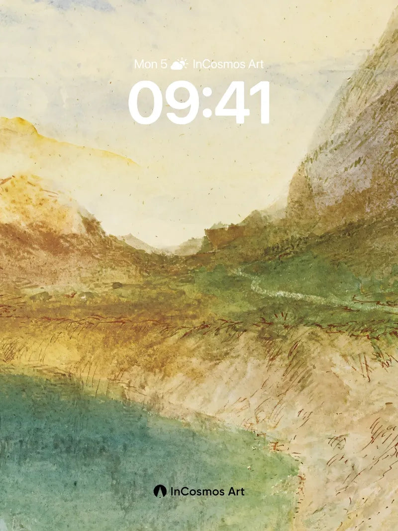 Serene Valley Wallpaper with Whispering Light