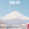 Serenity Snowscape Wallpaper with Mount Fuji Horizon wallpaper for iPhone, iPad & Mac