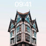Whimsical Timber Frame Wallpaper with Skyward Gables wallpaper for iPhone, iPad & Mac