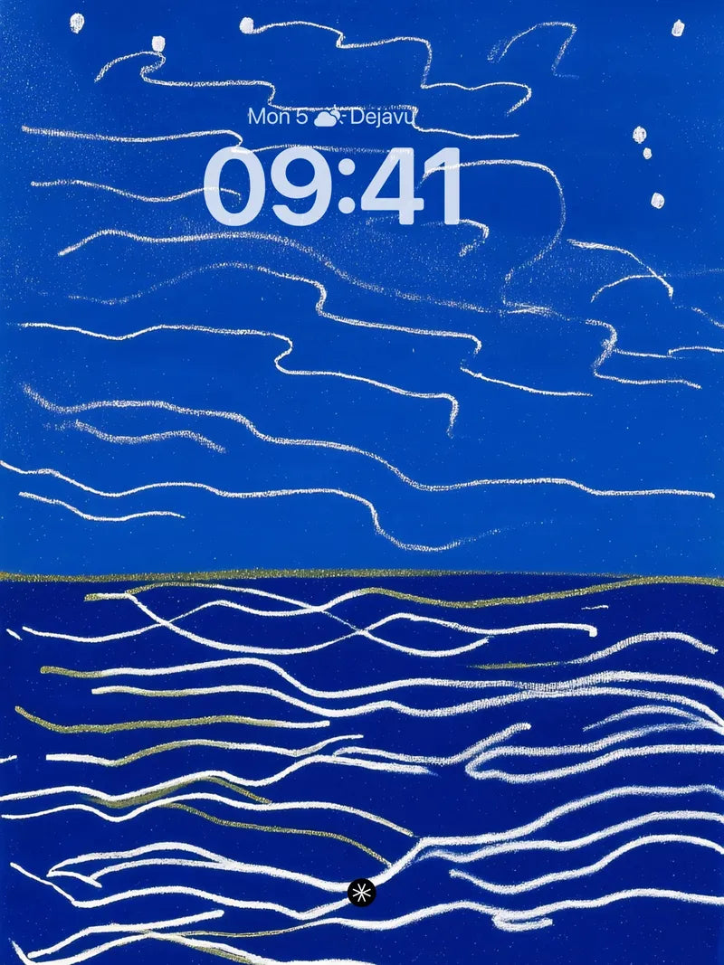 Serene Flow Abstract Ocean Wallpaper wallpaper for iPhone, iPad & Mac