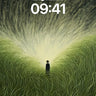 Whispering Grass Wallpaper with Starlight Path wallpaper for iPhone, iPad & Mac