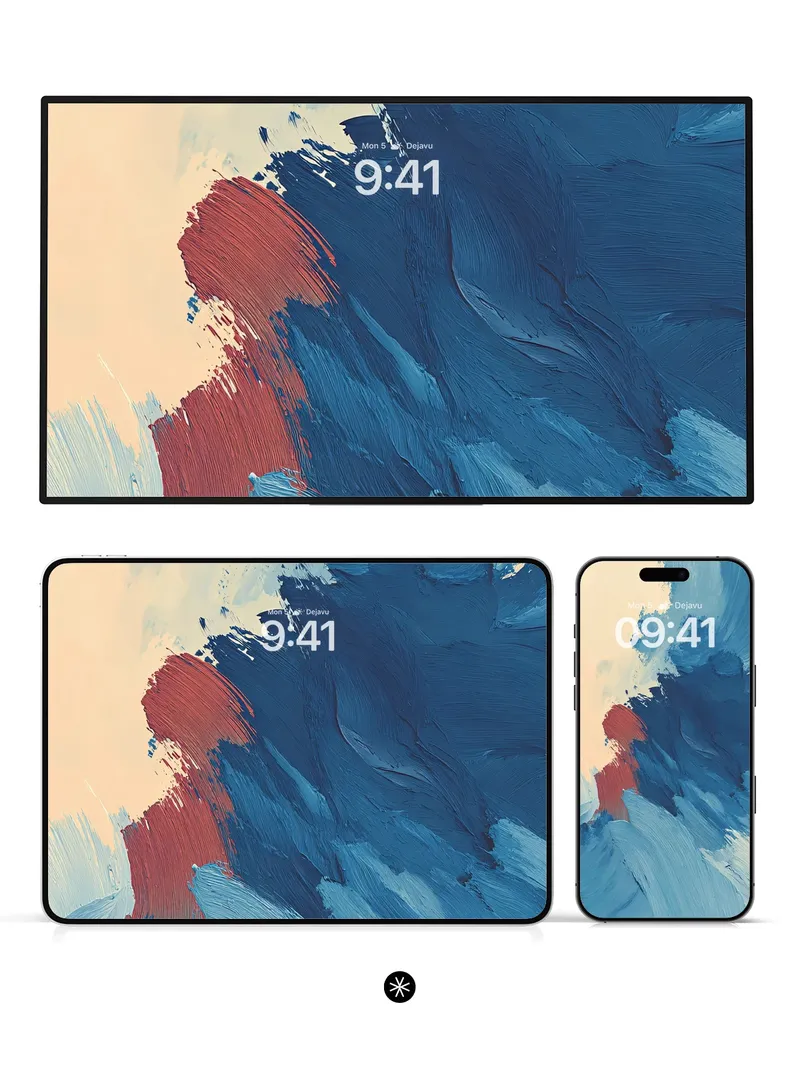Oceanic Fury Abstract Wallpaper