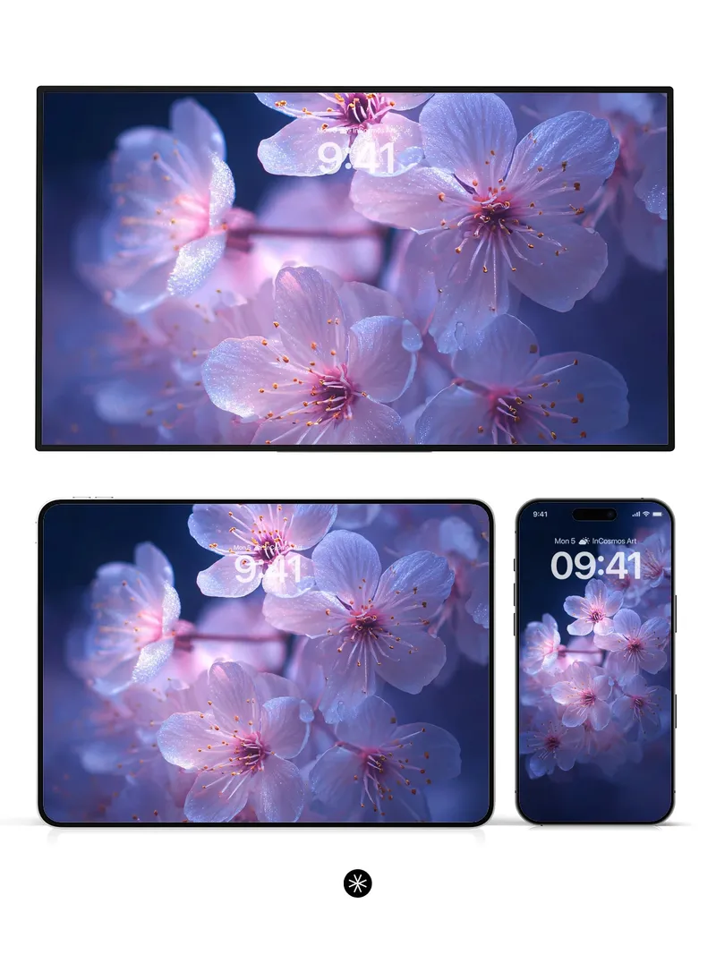 Ethereal Blossom Wallpaper in Soft Haze