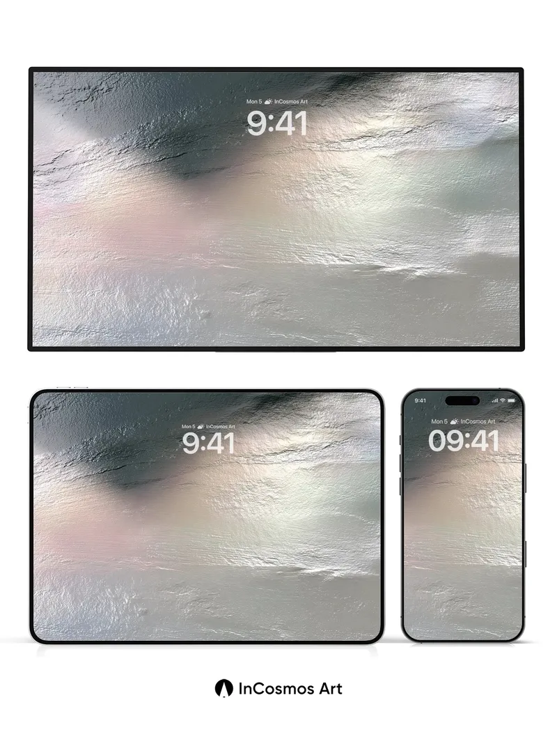 Silken Sky Wallpaper with Ethereal Light Veils