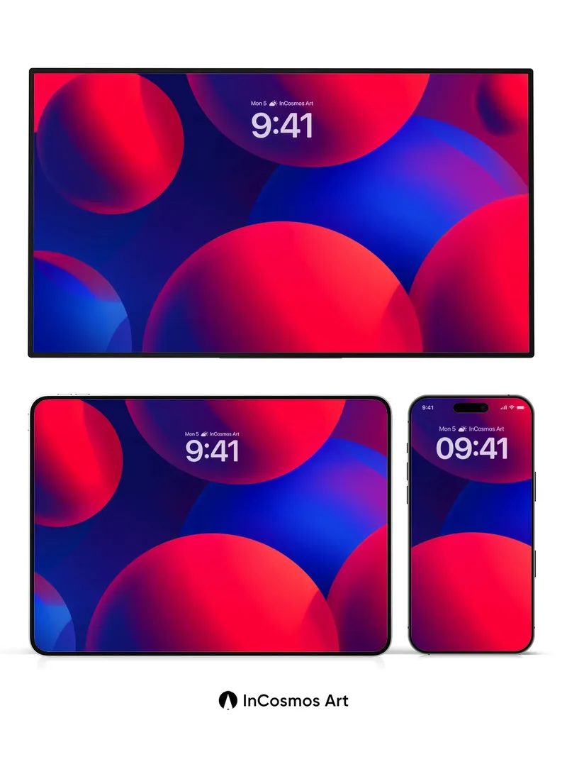 Luminous Sphere Wallpaper with Deep Field Depth