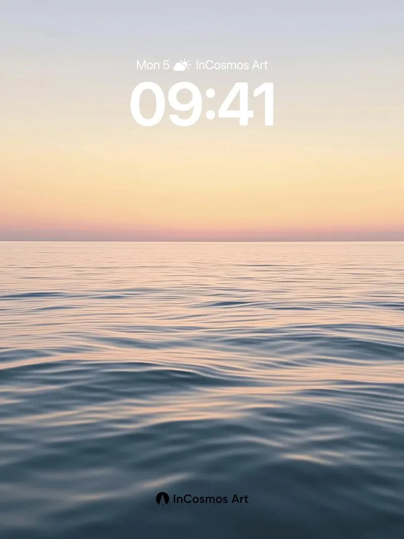 Serenity Horizon Wallpaper with Golden Breath