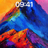 Electric Summit Wallpaper with Chromatic Peaks wallpaper for iPhone, iPad & Mac