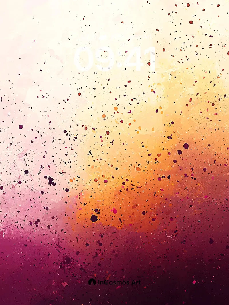 Crimson Eclipse Wallpaper with Floating Embers