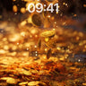 Golden Rain Wallpaper with Falling Light wallpaper for iPhone, iPad & Mac
