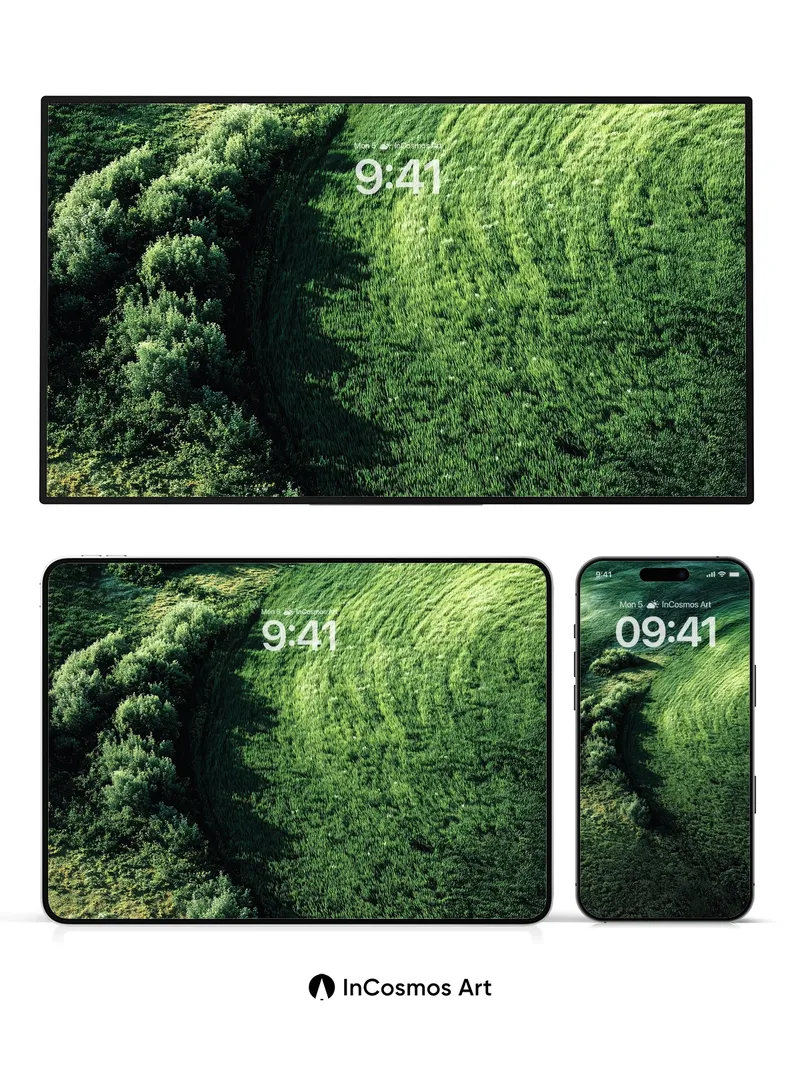 Whispering Ridge Wallpaper with Emerald Veins