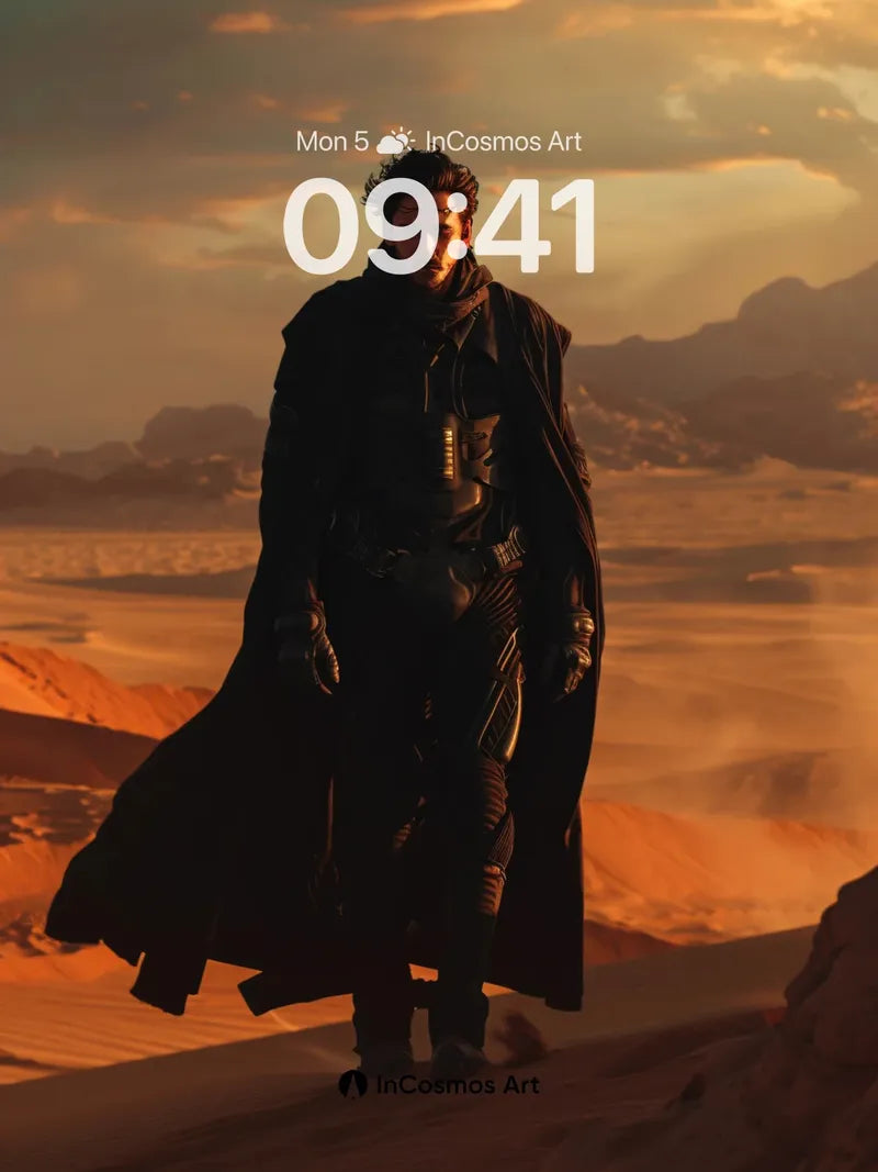 Desert Sovereign Wallpaper with Dune Shadows