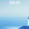 Serene Lighthouse Wallpaper with Ethereal Blue Haze wallpaper for iPhone, iPad & Mac