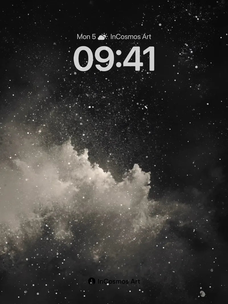 Stellar Veil Wallpaper with Cosmic Dust