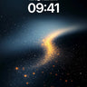 Stellar Trail Wallpaper with Golden Dust wallpaper for iPhone, iPad & Mac