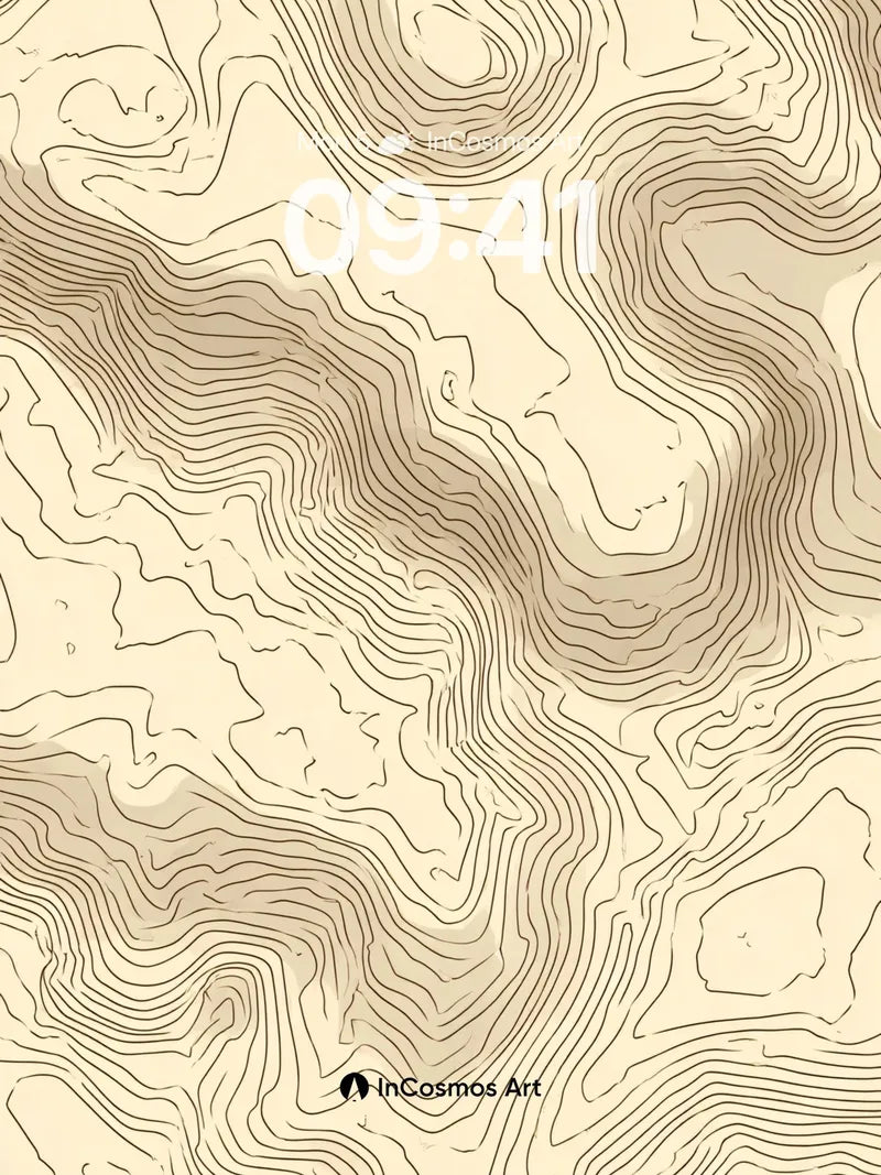 Earthy Pulse Wallpaper with Contour Whispers