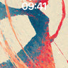 Whirlwind Silhouette Wallpaper with Crimson Flow wallpaper for iPhone, iPad & Mac