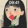 Surreal Rose Gaze Wallpaper with Urban Silence wallpaper for iPhone, iPad & Mac