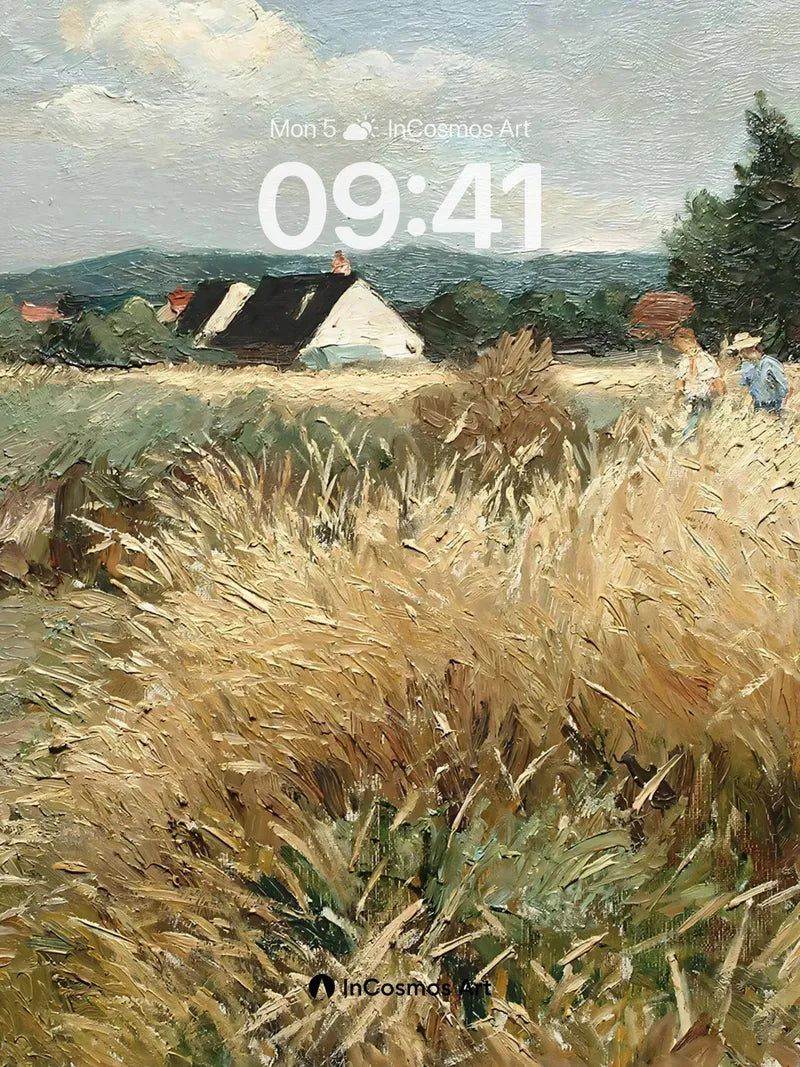 Golden Hush Wallpaper with Rustic Path