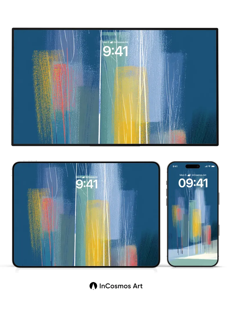 Serenity Bloom Wallpaper with Whispering Trees