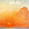 Crimson Horizon Wallpaper with Distant Figures wallpaper for iPhone, iPad & Mac