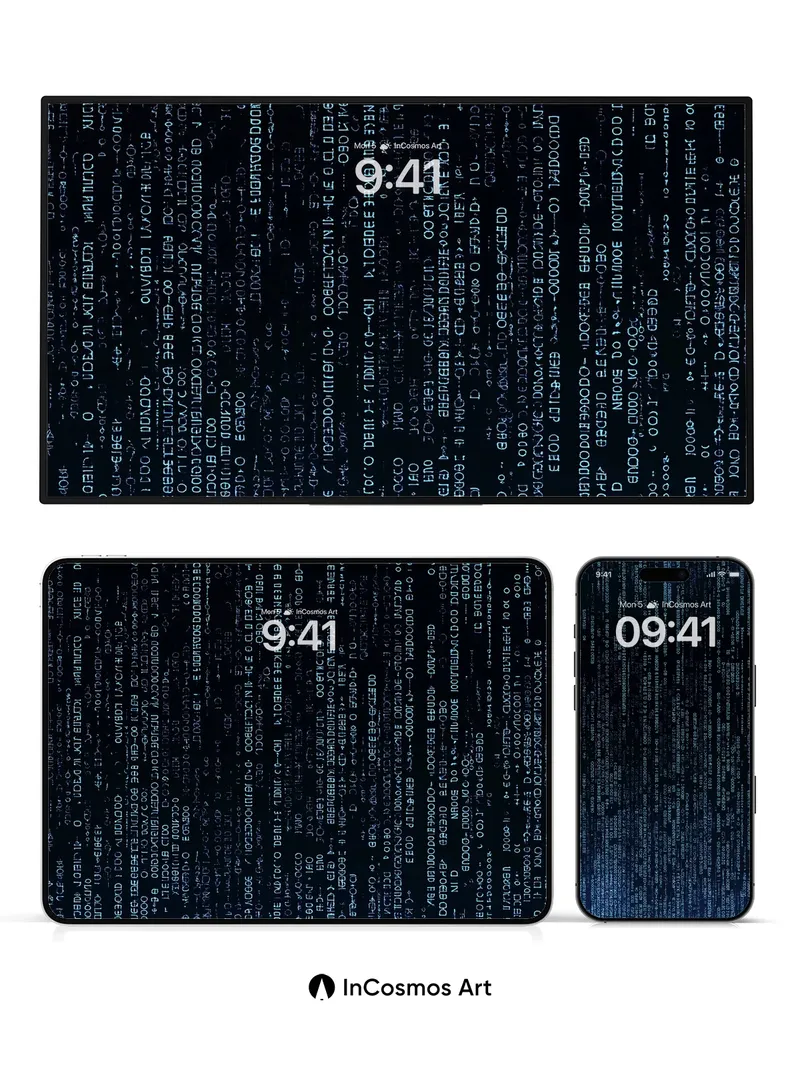 Digital Rain Wallpaper with Cascading Code