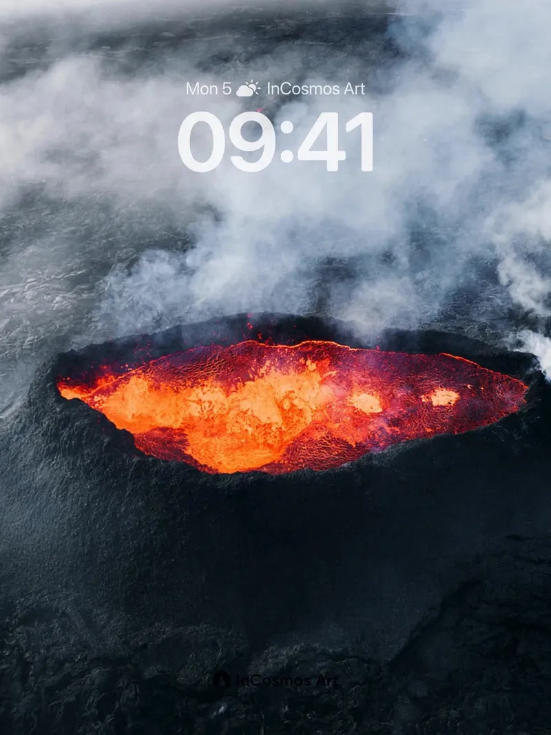 Incandescent Core Wallpaper with Smoldering Veils