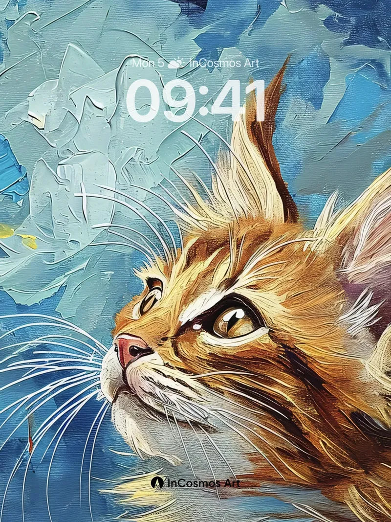 Golden Gaze Wallpaper with Storm-Textured Sky wallpaper for iPhone, iPad & Mac