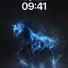 Cobalt Spirit Wallpaper with Electric Mane wallpaper for iPhone, iPad & Mac