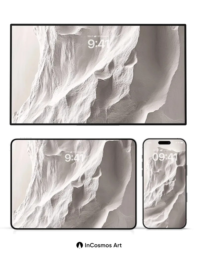 Silken Cliff Wallpaper with Ethereal Light