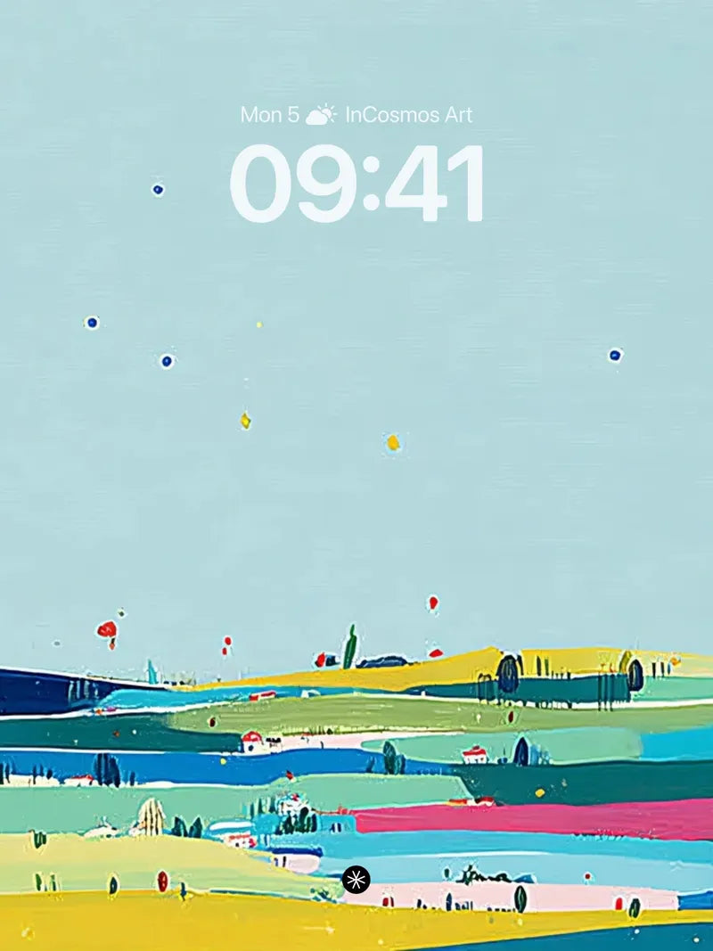 Whimsical Horizon Pastel Wallpaper wallpaper for iPhone, iPad & Mac