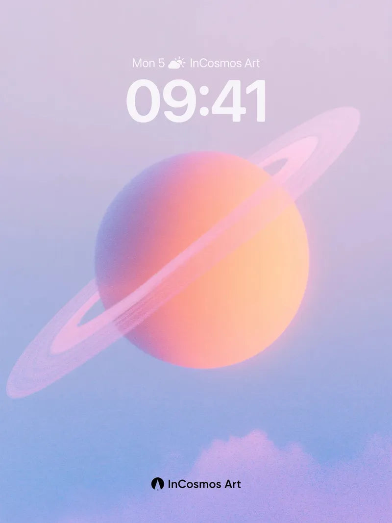 Pastel Nebula Wallpaper with Ethereal Rings